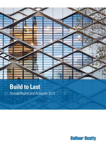 Thumbnail Balfour Beatty Annual Report 2015