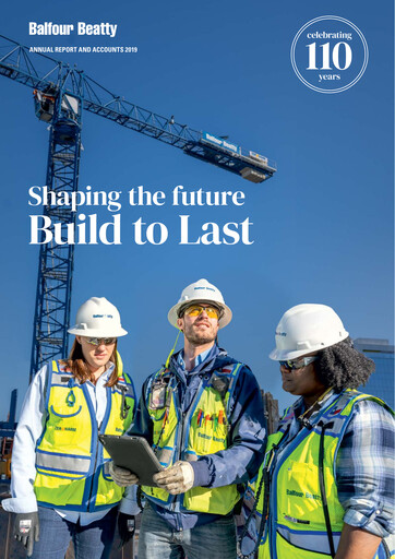 Thumbnail Balfour Beatty Annual Report 2019