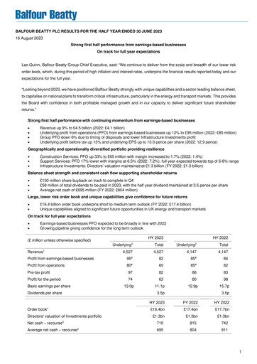 Thumbnail Balfour Beatty Half-year Report 2023-h1