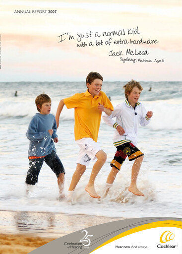 Thumbnail Cochlear Annual Report 2007