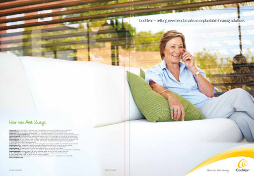 Thumbnail Cochlear Annual Report 2009
