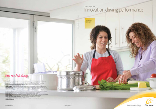 Thumbnail Cochlear Annual Report 2010