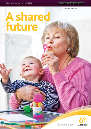 Thumbnail Cochlear Annual Report 2013