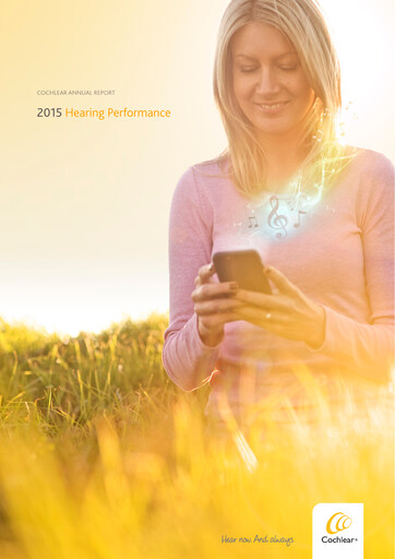 Thumbnail Cochlear Annual Report 2015