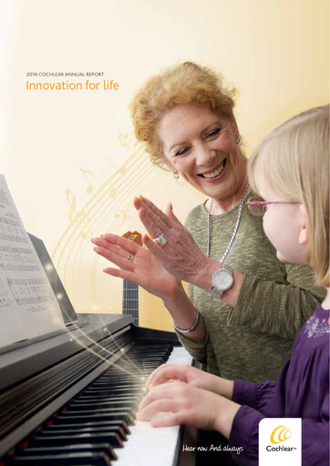 Thumbnail Cochlear Annual Report 2016