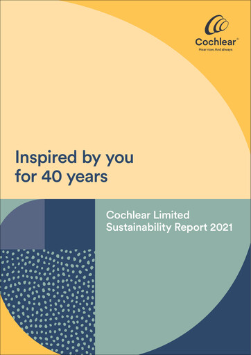 Thumbnail Cochlear Sustainability Report 2021