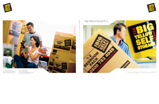 Thumbnail Big Yellow Group Annual Report 2003