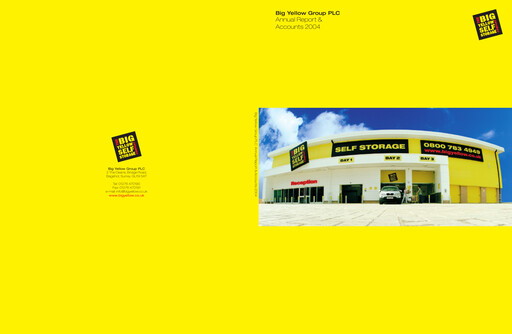 Thumbnail Big Yellow Group Annual Report 2004