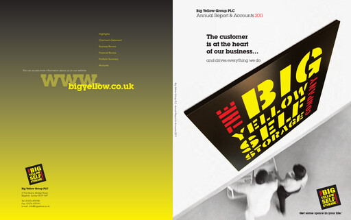 Thumbnail Big Yellow Group Annual Report 2011