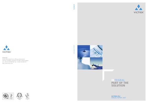 Thumbnail Victrex Annual Report 2007
