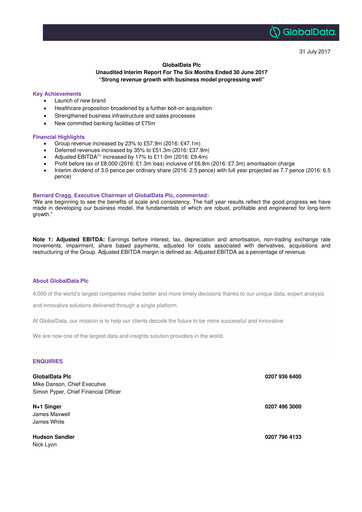 Thumbnail GlobalData Half-year Report 2017-h1