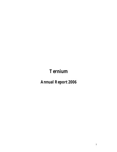 Thumbnail Ternium Argentina Annual Report 2006
