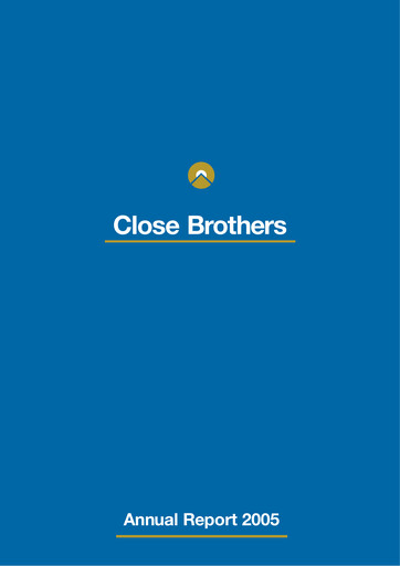Thumbnail Close Brothers Group Annual Report 2005