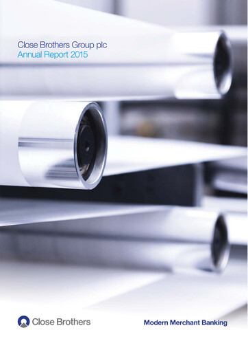 Thumbnail Close Brothers Group Annual Report 2015