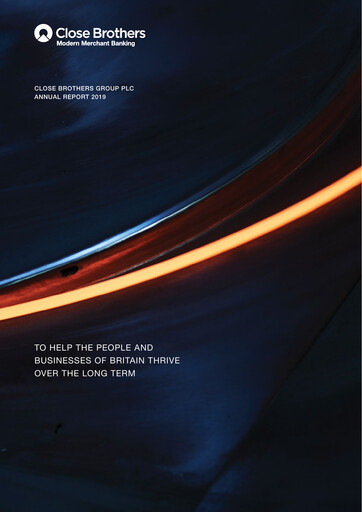 Thumbnail Close Brothers Group Annual Report 2019