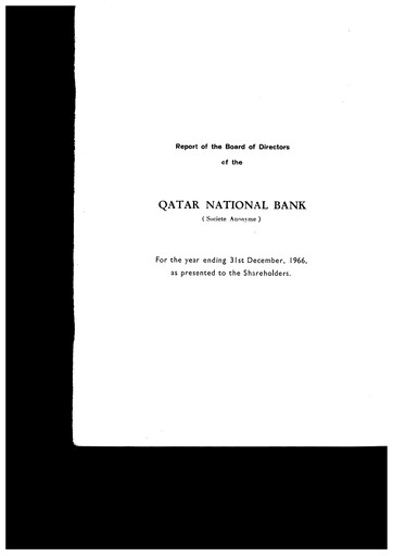 Thumbnail QNB (Qatar National Bank) Annual Report 1966