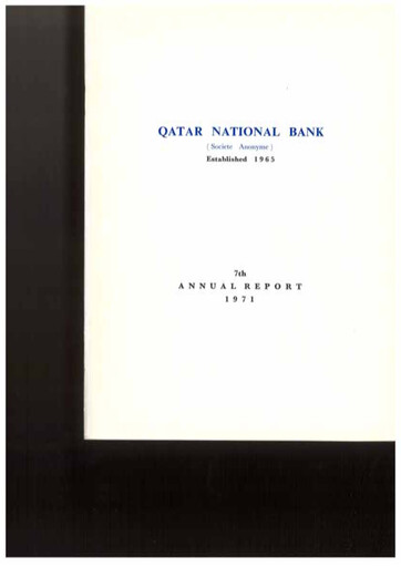 Thumbnail QNB (Qatar National Bank) Annual Report 1971