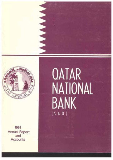 Thumbnail QNB (Qatar National Bank) Annual Report 1981