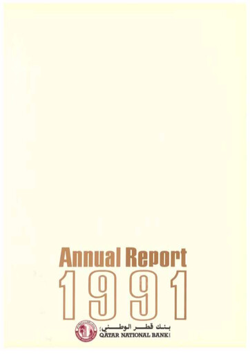 Thumbnail QNB (Qatar National Bank) Annual Report 1991