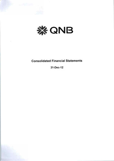 Thumbnail QNB (Qatar National Bank) Financial Statement 2012