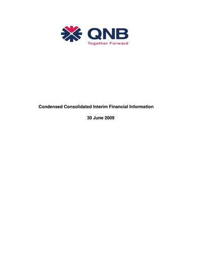 Thumbnail QNB (Qatar National Bank) Half-year Report 2009-h1