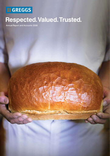 Thumbnail Greggs Annual Report 2008