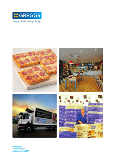 Thumbnail Greggs Annual Report 2013