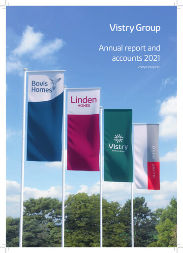 Thumbnail Vistry Group Annual Report 2021