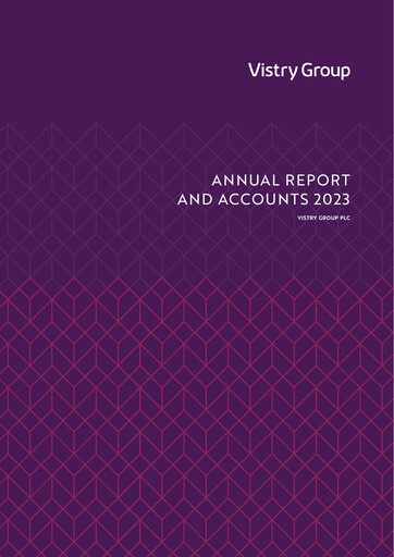 Thumbnail Vistry Group Annual Report 2023