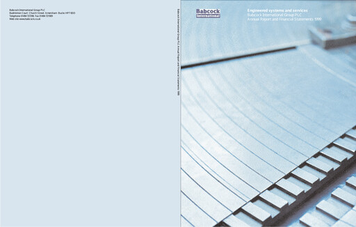 Miniature Babcock International Group Rapport annuel 1999