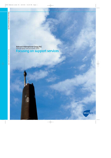 Miniature Babcock International Group Rapport annuel 2002