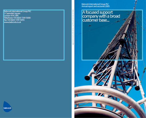 Miniature Babcock International Group Rapport annuel 2005