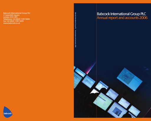 Miniature Babcock International Group Rapport annuel 2006