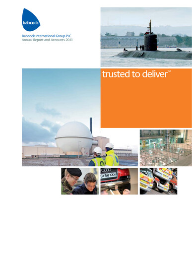 Miniature Babcock International Group Rapport annuel 2011