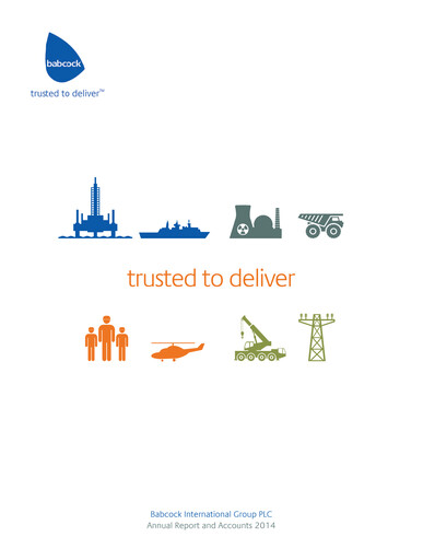 Miniature Babcock International Group Rapport annuel 2014
