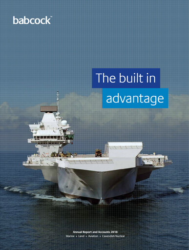 Miniature Babcock International Group Rapport annuel 2018