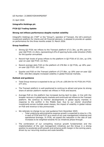 Thumbnail IntegraFin Quarterly Report 2026-q2