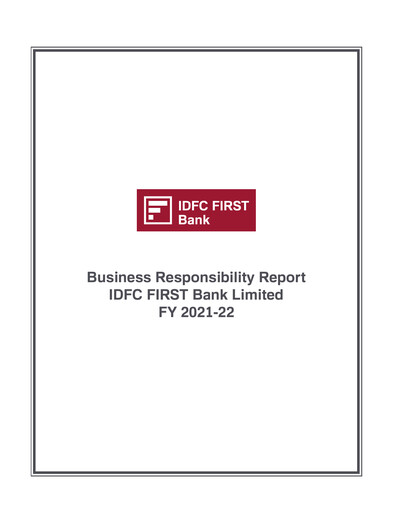 Thumbnail IDFC FIRST Bank
 ESG Report 2021-2022