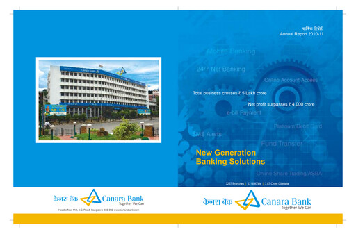 Thumbnail Canara Bank
 Annual Report 2010-2011