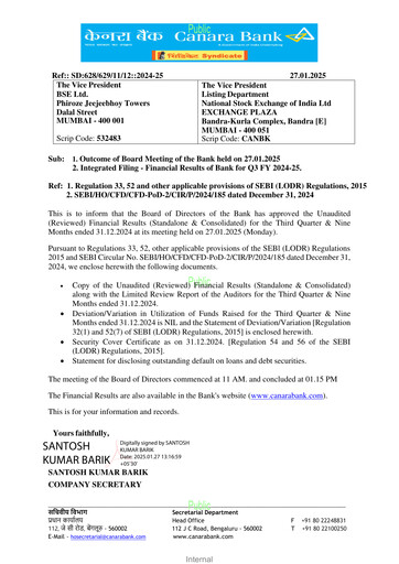 Thumbnail Canara Bank
 Quarterly Report 2024-q3