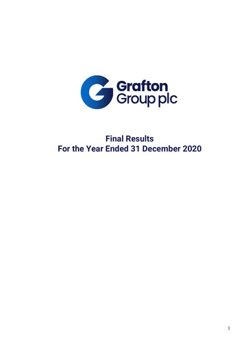 Thumbnail Grafton Group Financial Report 2020
