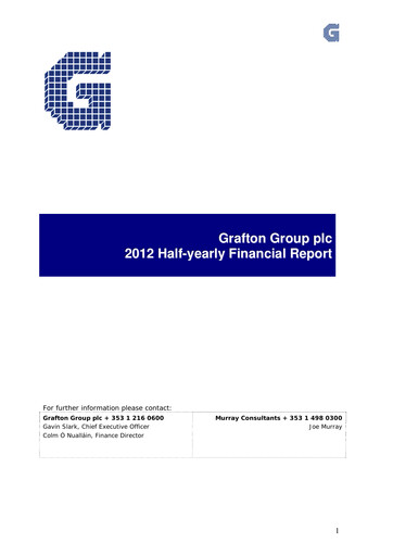 Thumbnail Grafton Group Half-year Report 2012-h1