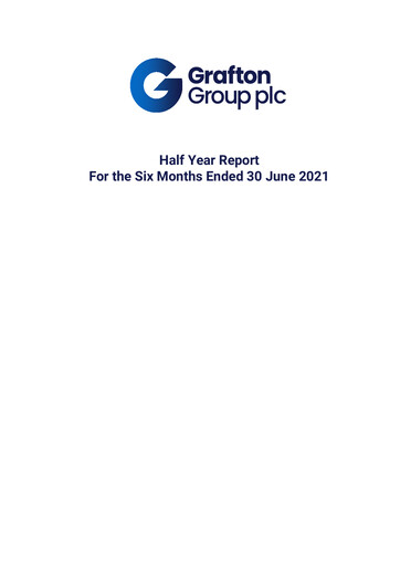 Thumbnail Grafton Group Half-year Report 2021-h1