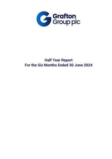 Thumbnail Grafton Group Half-year Report 2024-h1