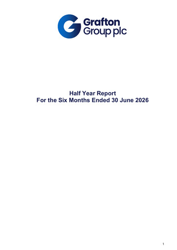 Thumbnail Grafton Group Half-year Report 2026-h1