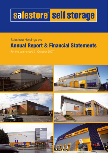 Thumbnail Safestore Annual Report 2007