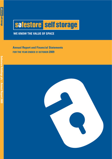 Thumbnail Safestore Annual Report 2009