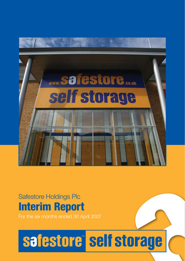 Miniature Safestore Rapport semestriel 2007-h1