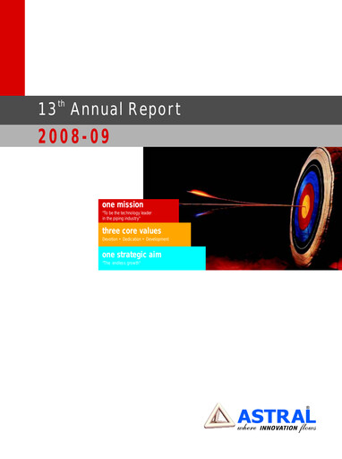 Thumbnail Astral Poly Technik
 Annual Report 2008-2009