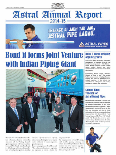Thumbnail Astral Poly Technik
 Annual Report 2014-2015